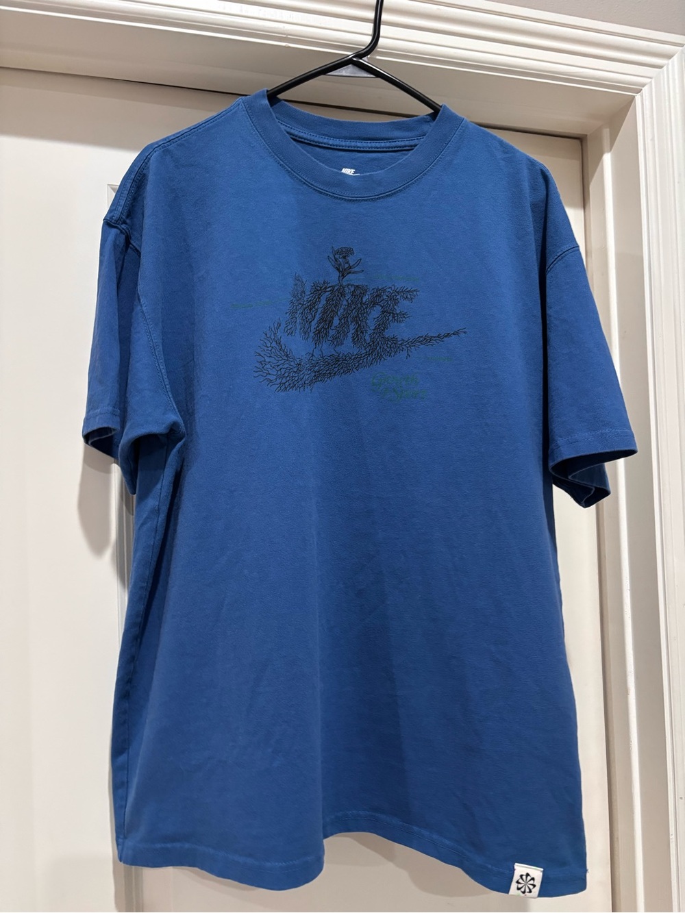 Nike Blue Short Sleeve Graphic Logo Tee